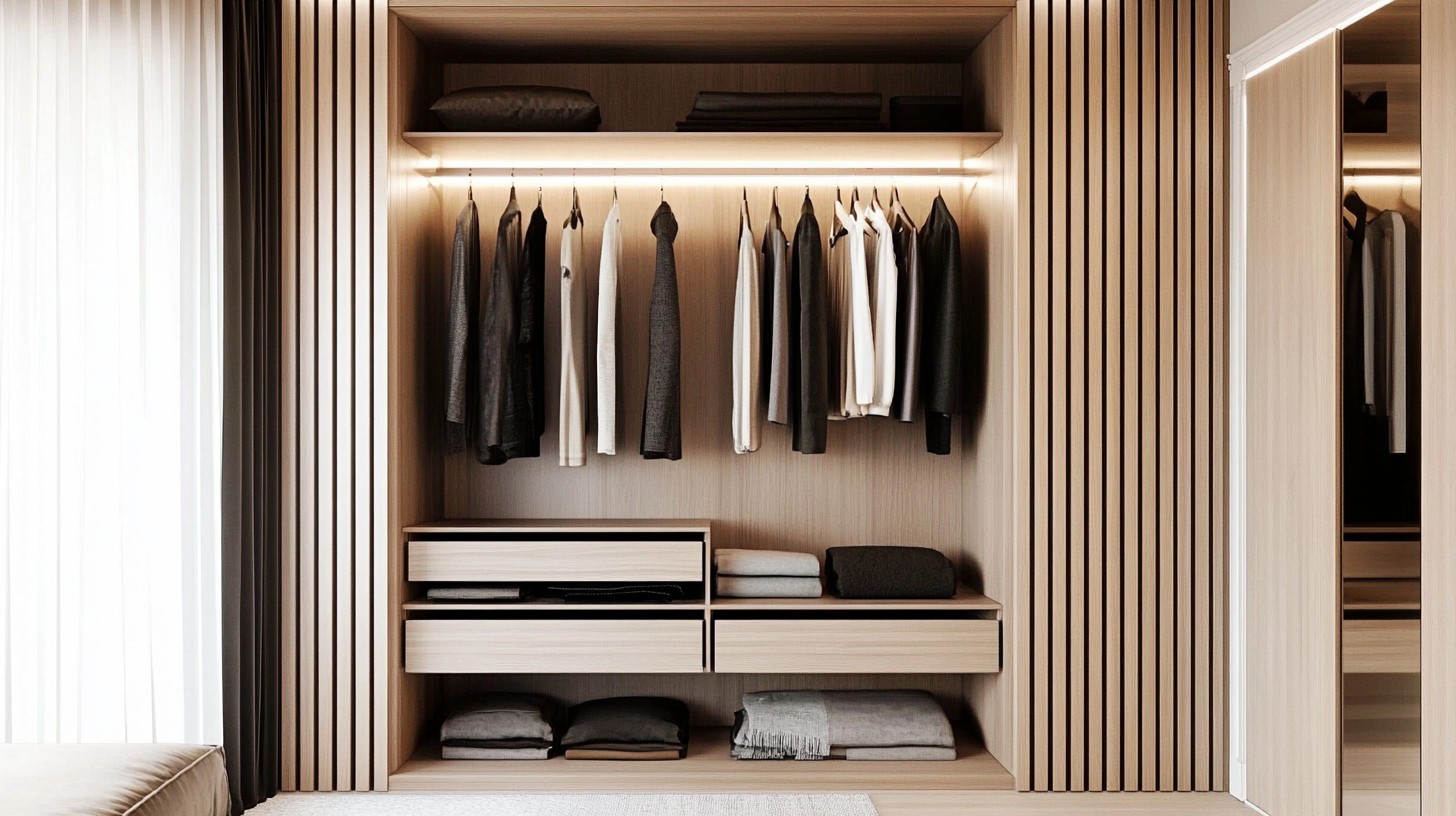 Max World Christino | Slat Wall Panels wardrobe image