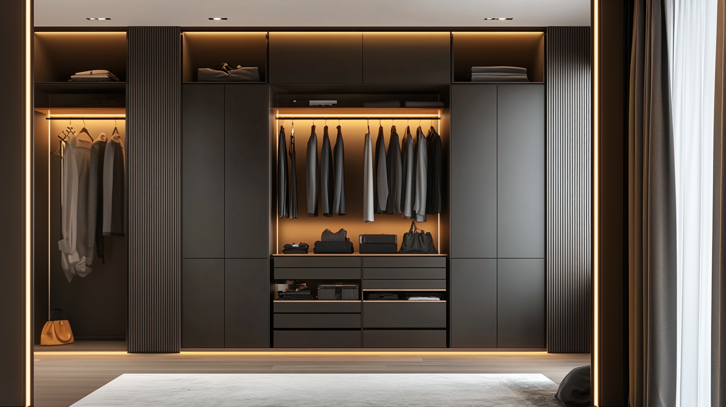 Max World Super-Matte | Anti-Fingerprint | Slat Wall Panels wardrobe image