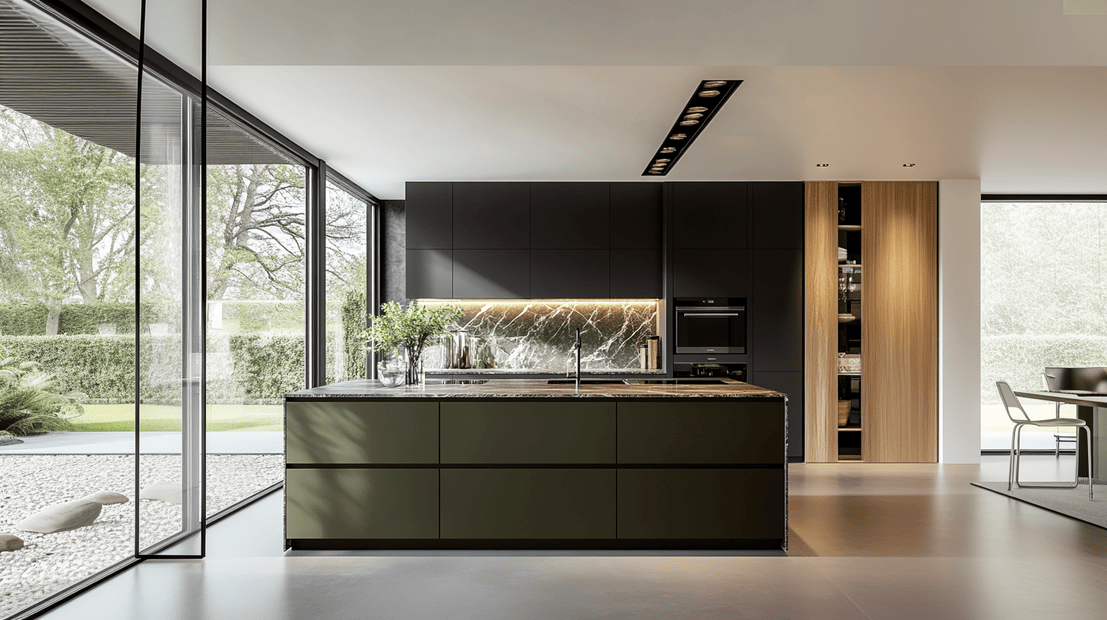 Custom kitchen cabinet and design image